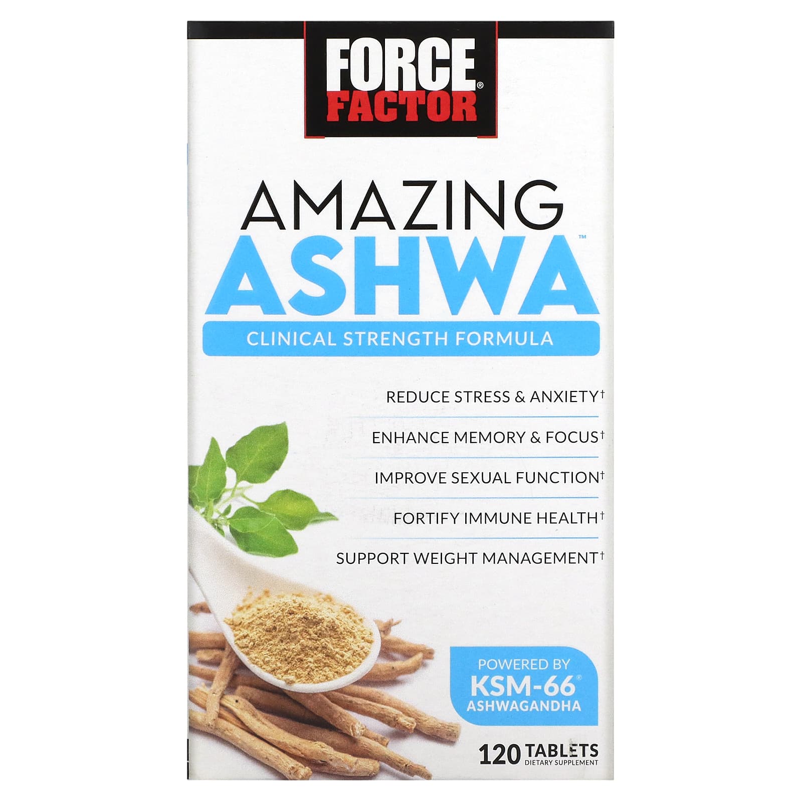 Force Factor-Amazing Ashwa -120 Tablets