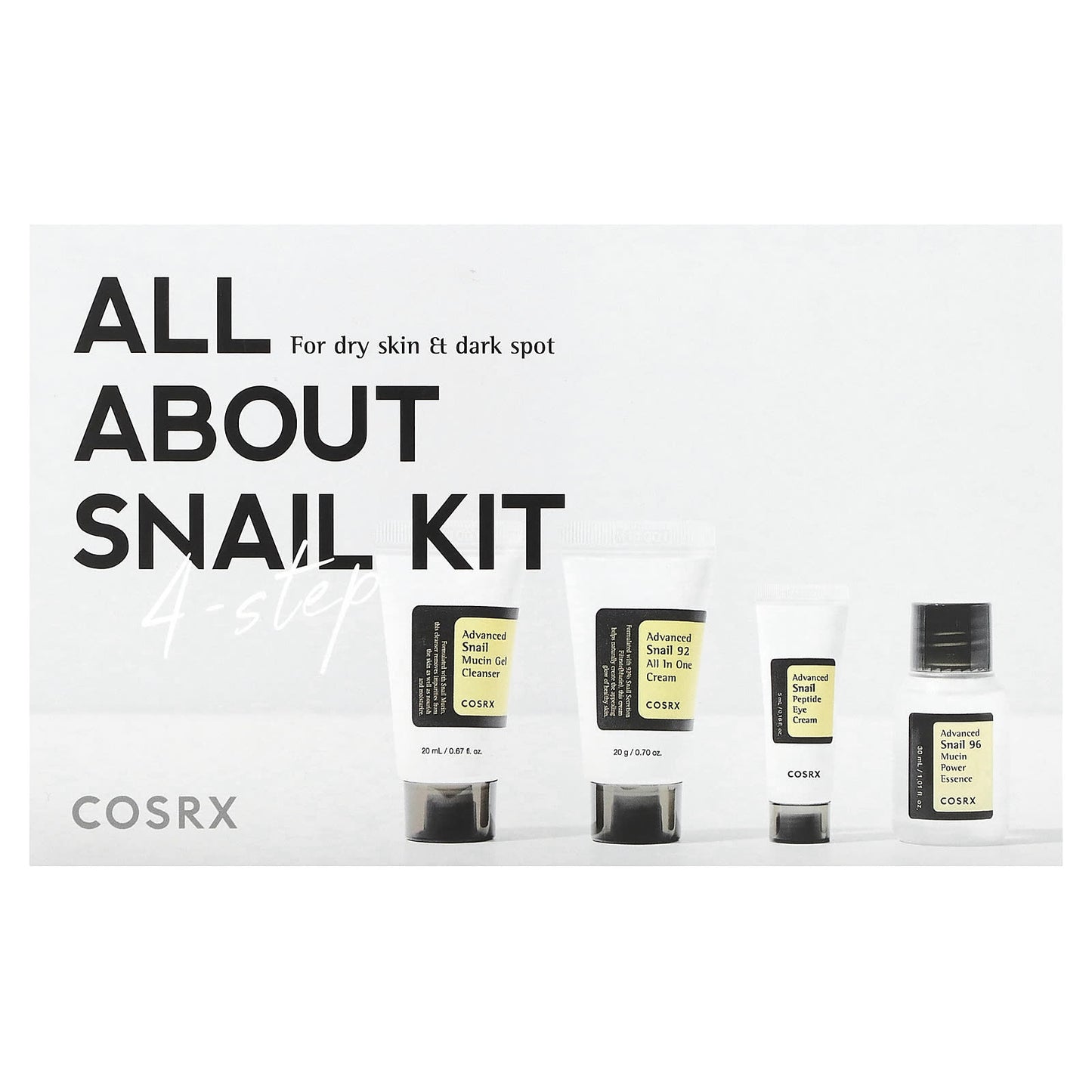 CosRx, All About Snail Kit, 4 Piece Kit