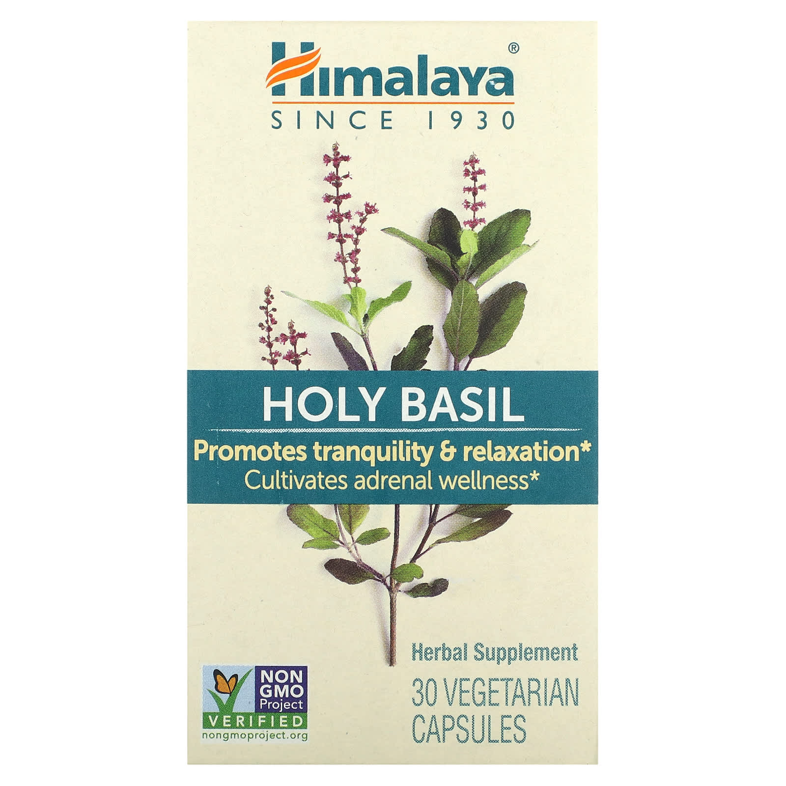 Himalaya-Holy Basil-30 Vegetarian Capsules