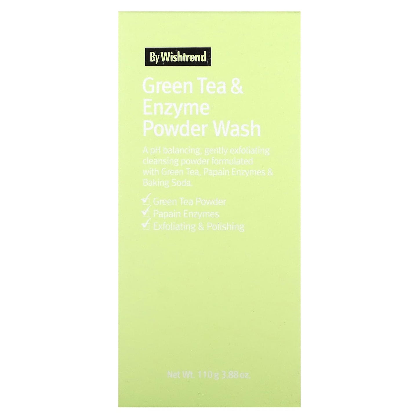 By Wishtrend, Green Tea & Enzyme Powder Wash, 3.88 oz (110 g)