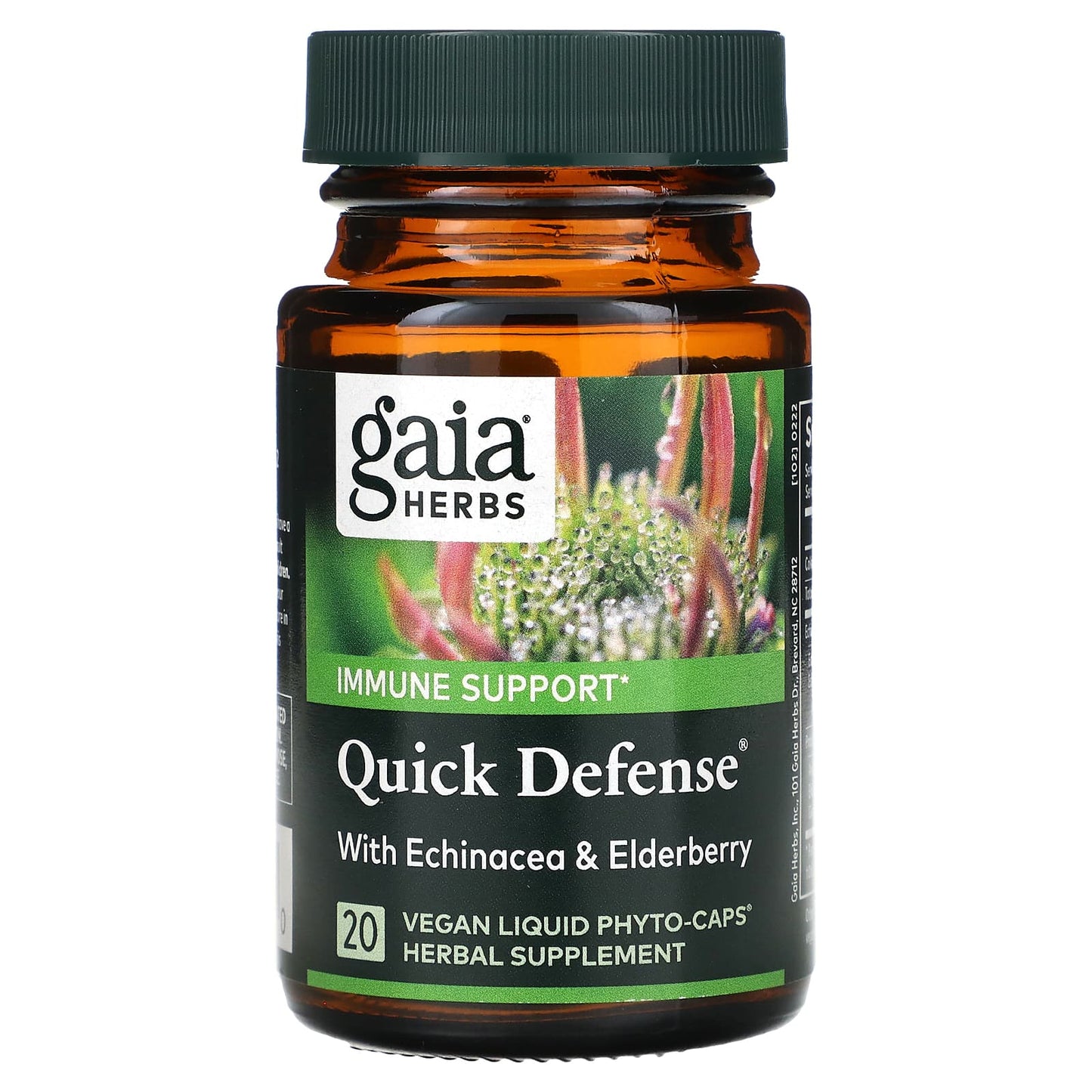 Gaia Herbs, Quick Defense, 20 Vegan Liquid Phyto-Caps