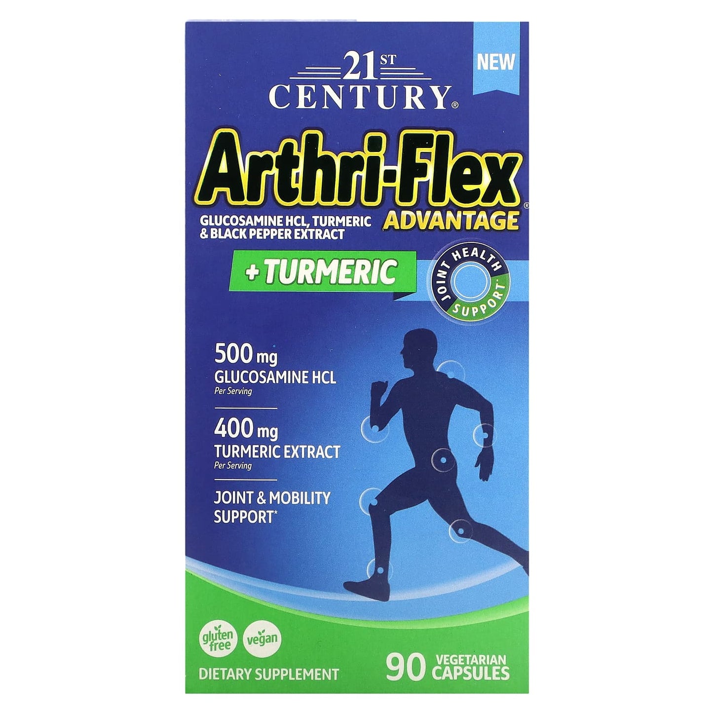 21st Century-Arthri-Flex Advantage + Turmeric-90 Vegetarian Capsules