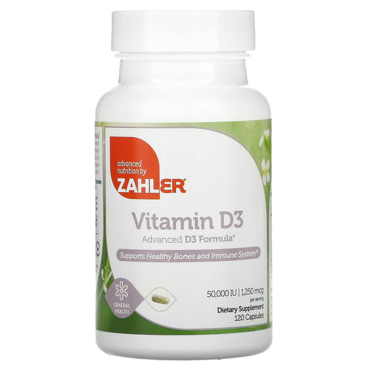 Zahler-Vitamin D3-1,250 mcg (50,000 IU)-120 Capsules