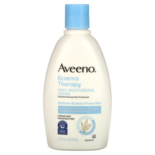 Aveeno-Eczema Therapy-Daily Moisturizing Cream-Fragrance Free-12 fl oz (354 ml)