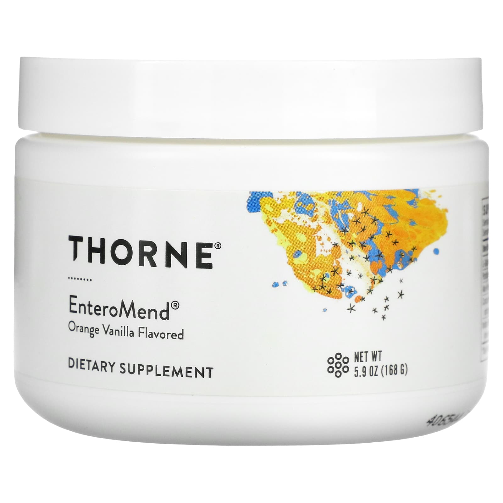 Thorne-EnteroMend-Orange Vanilla-5.9 oz (168 g)