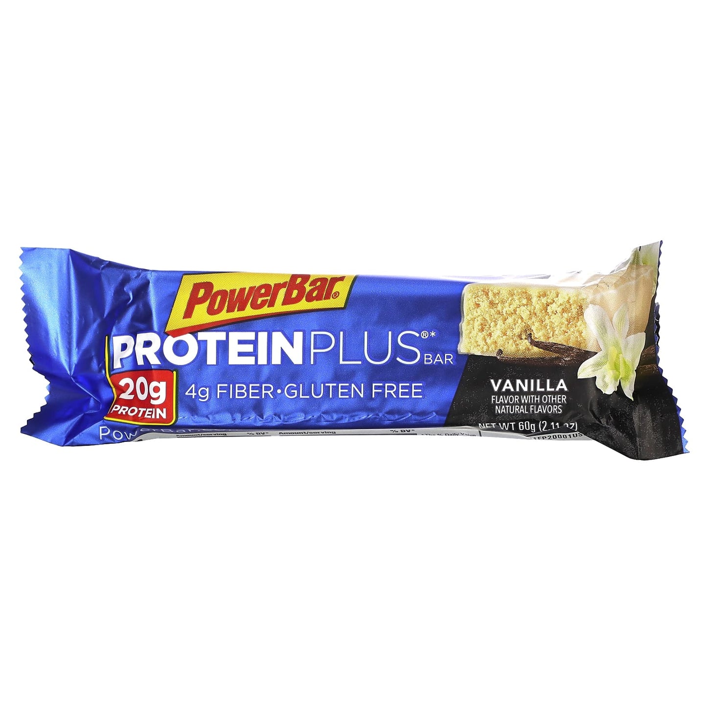 PowerBar, Protein Plus Bar, Vanilla, 15 Bars, 2.11 oz (60 g) Each