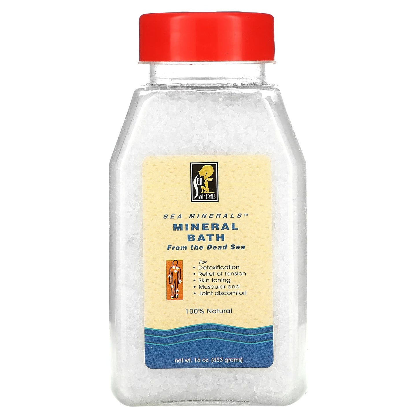 Sea Minerals-Mineral Bath from the Dead Sea-16 oz (453 g)