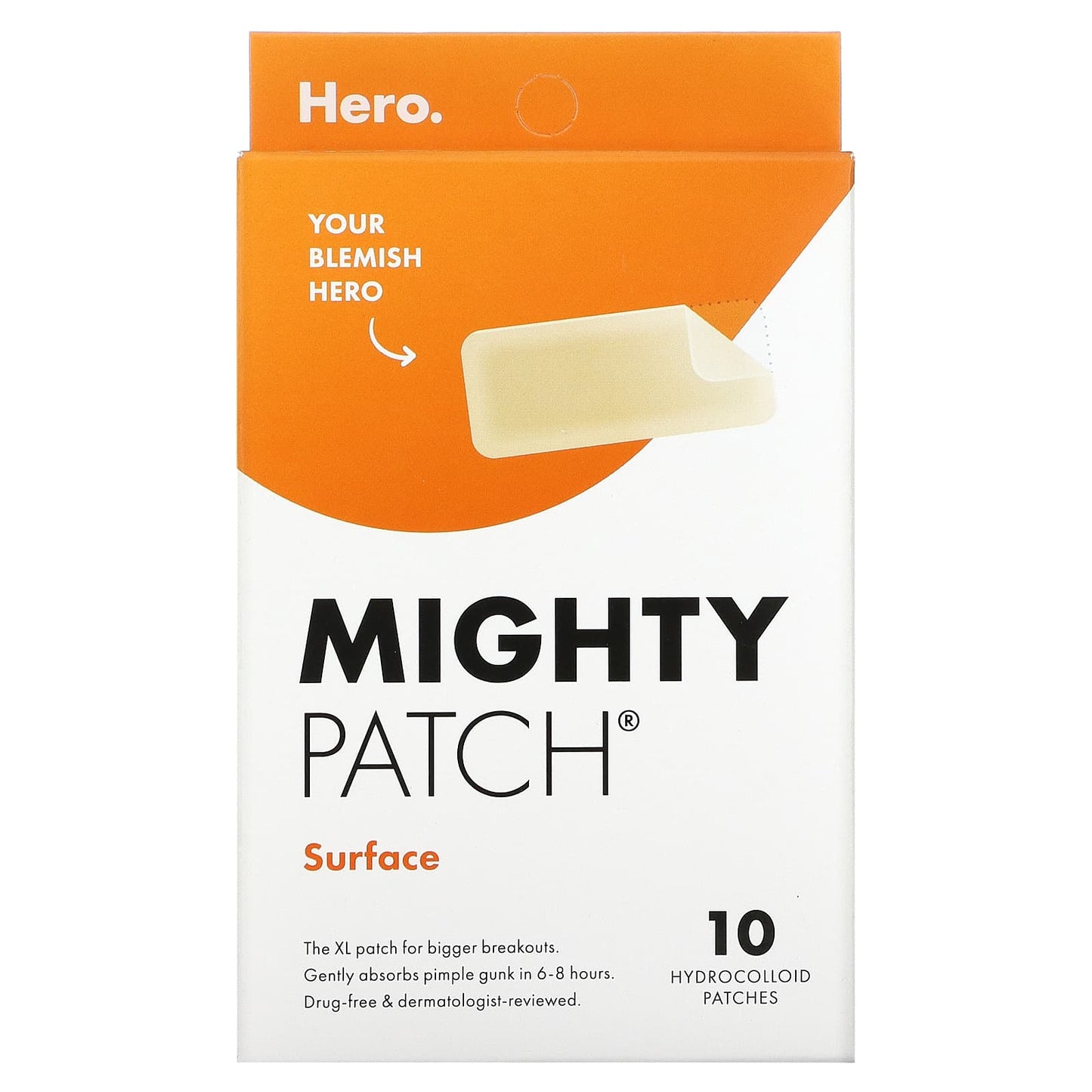 Hero Cosmetics-Mighty Patch-Surface-10 Hydrocolloid Patches