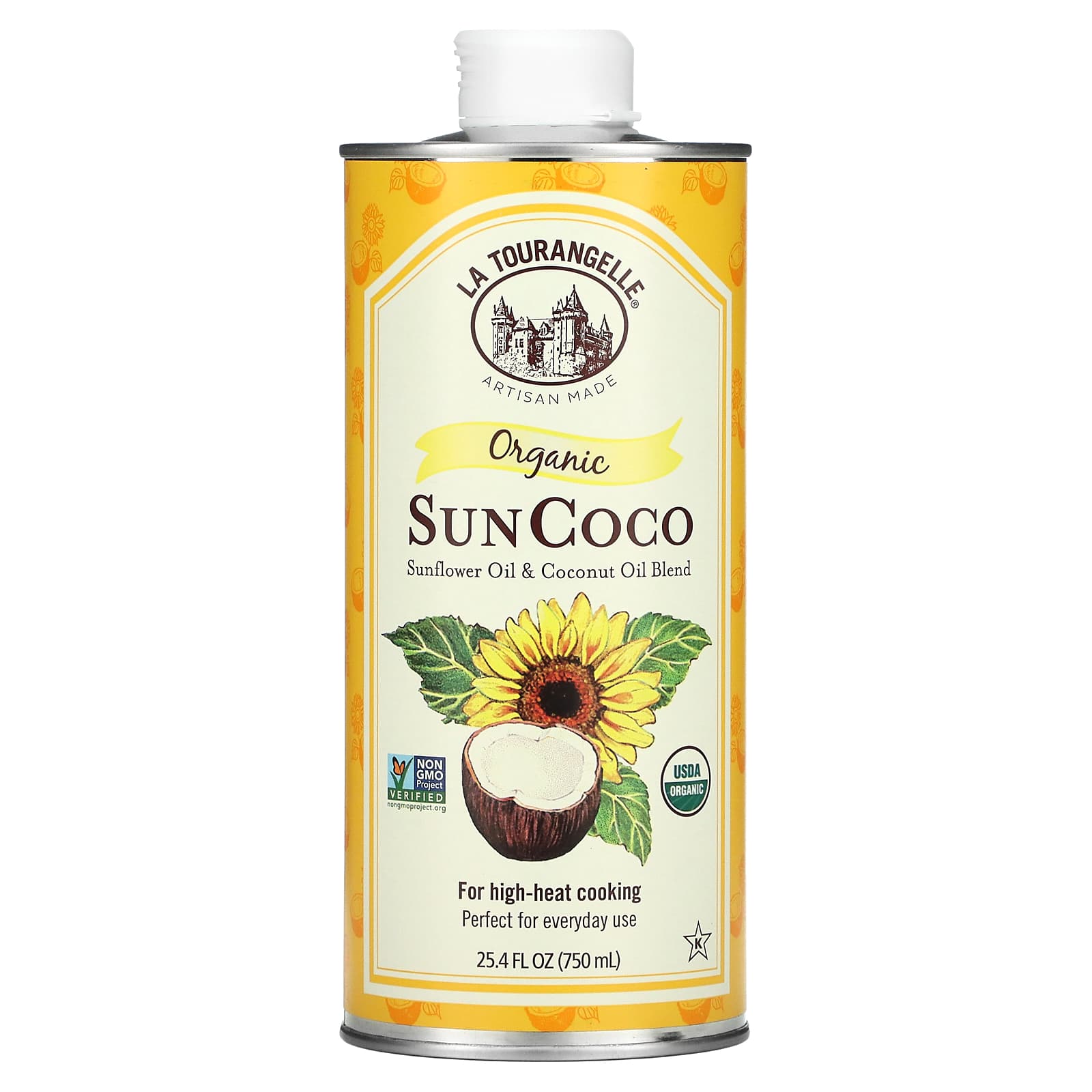 La Tourangelle-Organic SunCoco-Sunflower Oil & Coconut Oil Blend-25.4 fl oz (750 ml)