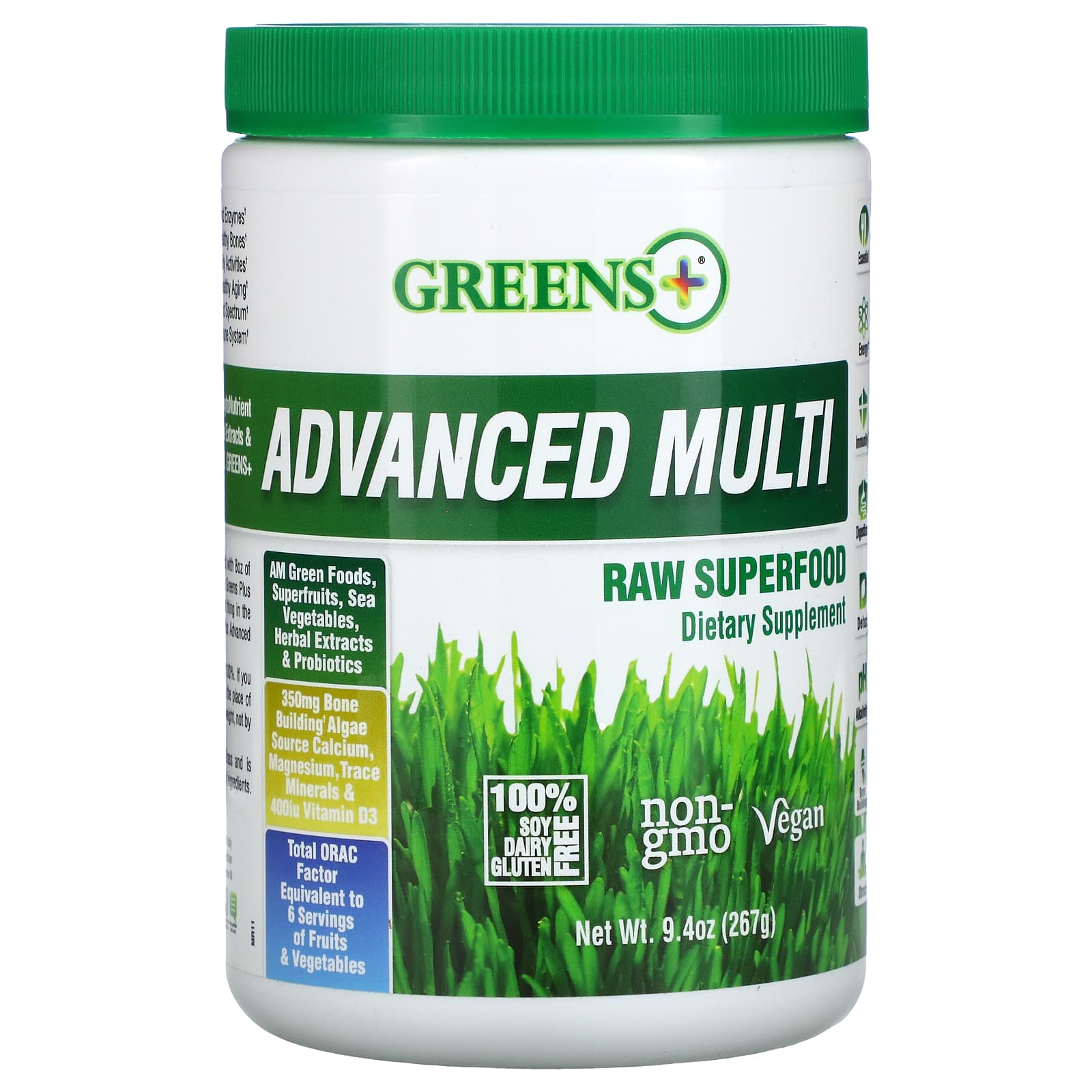 Greens Plus-Advanced Multi Raw Superfood-9.4 oz (267 g)