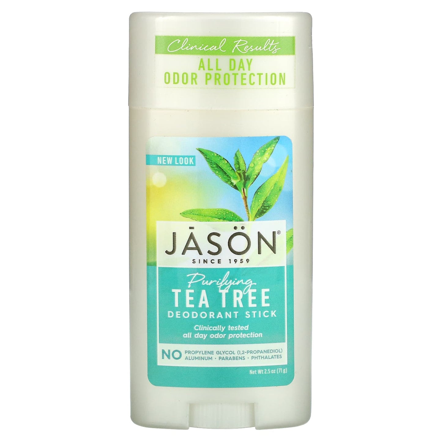 Jason Natural-Deodorant Stick-Purifying Tea Tree-2.5 oz (71 g)