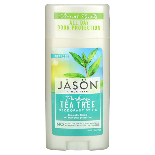 Jason Natural-Deodorant Stick-Purifying Tea Tree-2.5 oz (71 g)