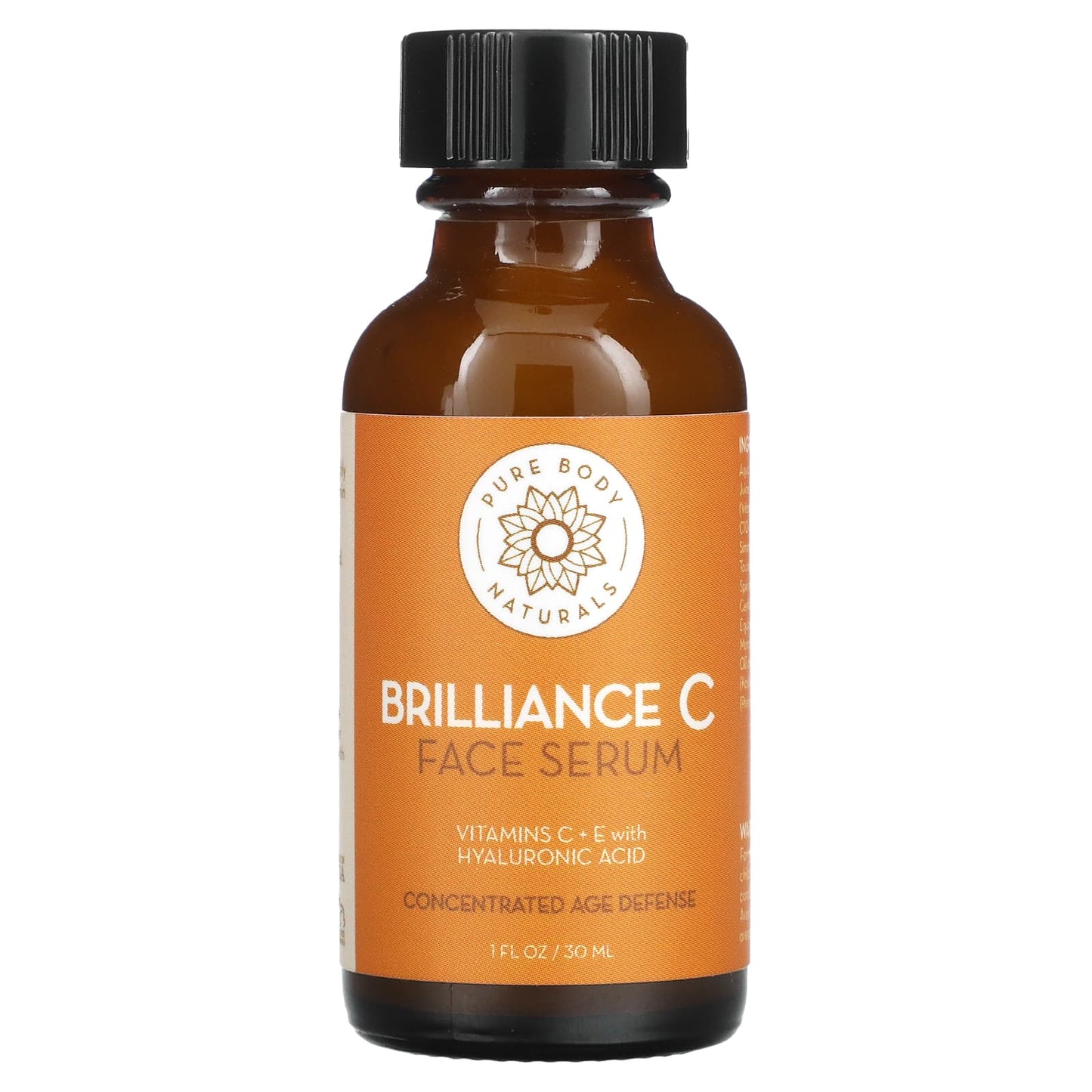 Pure Body Naturals-Brilliance C Face Serum-1 fl oz (30 ml)