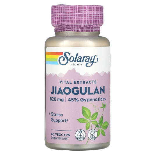 Solaray-Jiaogulan-820 mg-60 VegCaps (410 mg per Capsule)