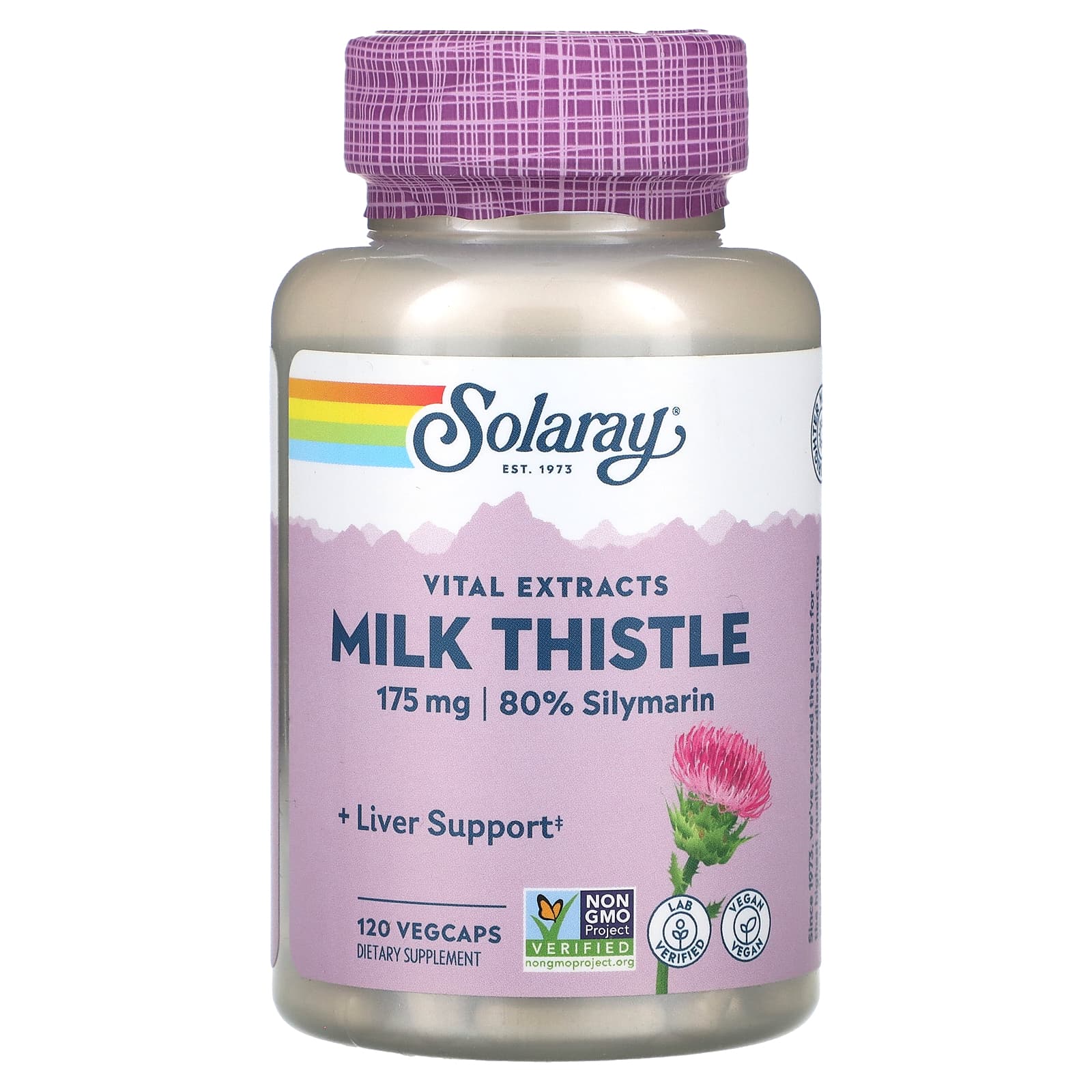 Solaray-Vital Extracts-Milk Thistle -175 mg-120 VegCaps