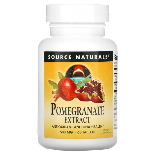 Source Naturals-Pomegranate Extract-500 mg-60 Tablets (250 mg per Tablet)