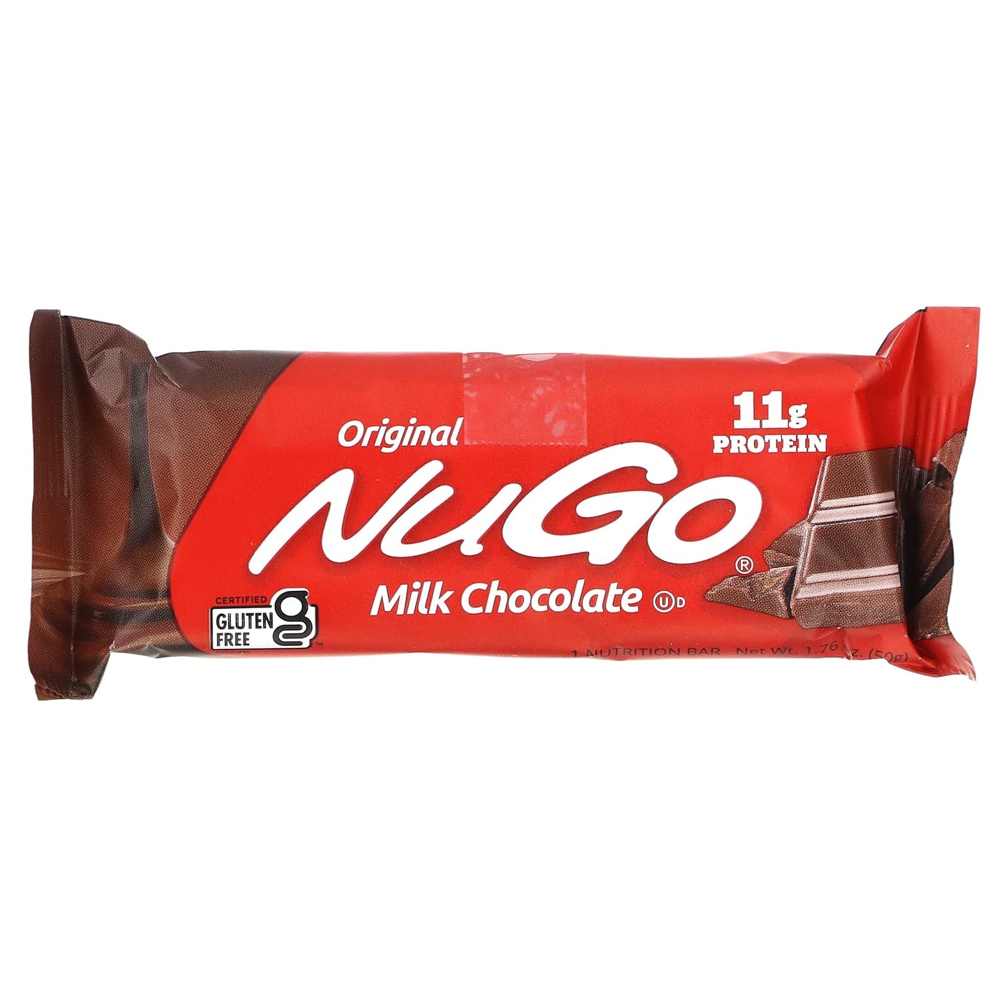 NuGo Nutrition, Original Bar, Milk Chocolate, 15 Bars, 1.76 oz (50 g) Each