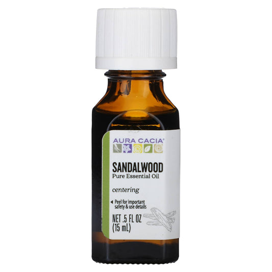 Aura Cacia-Pure Essential Oil-Sandalwood-0.5 fl oz (15 ml)