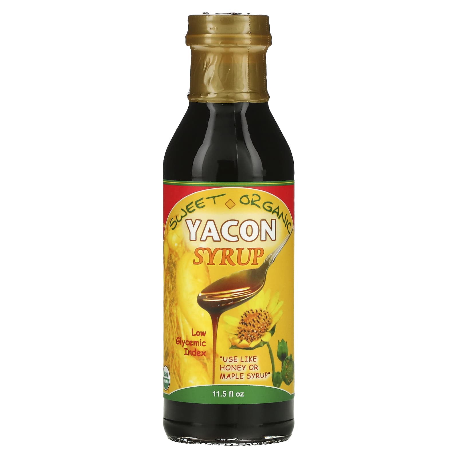 Amazon Therapeutics-Sweet Organic Yacon Syrup-11.5 fl oz