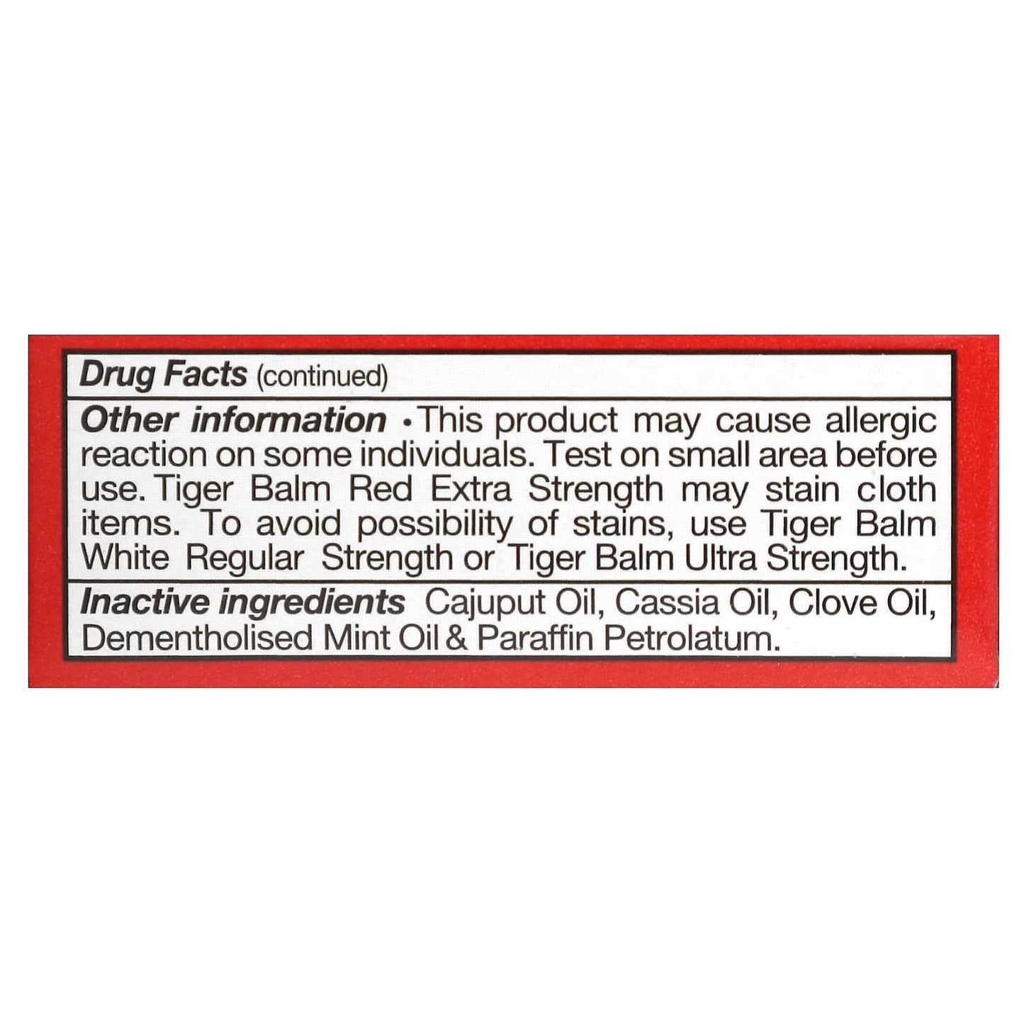 Tiger Balm, Pain Relieving Ointment, Red Extra Strength, 0.14 oz (4 g)