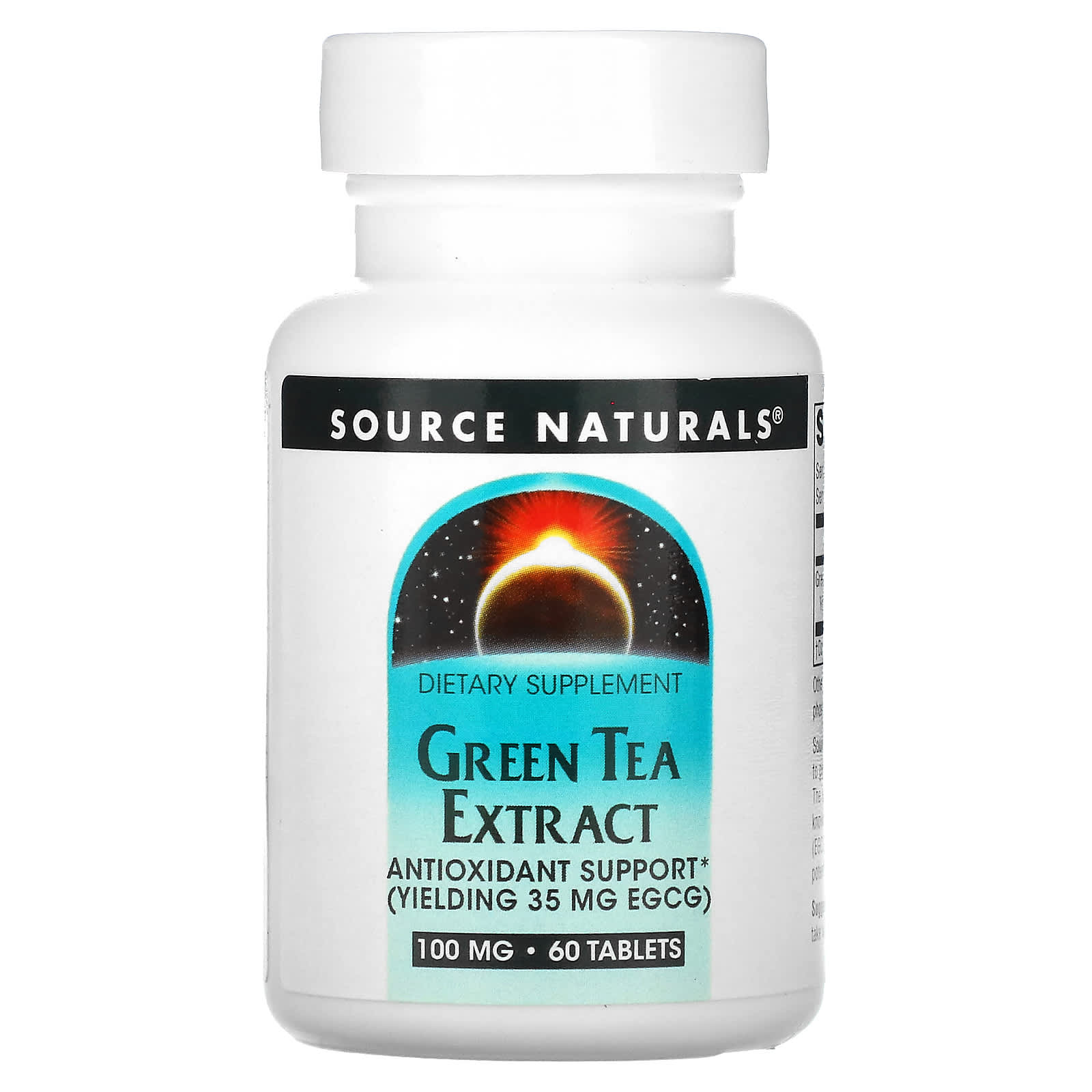 Source Naturals-Green Tea Extract-100 mg-60 Tablets