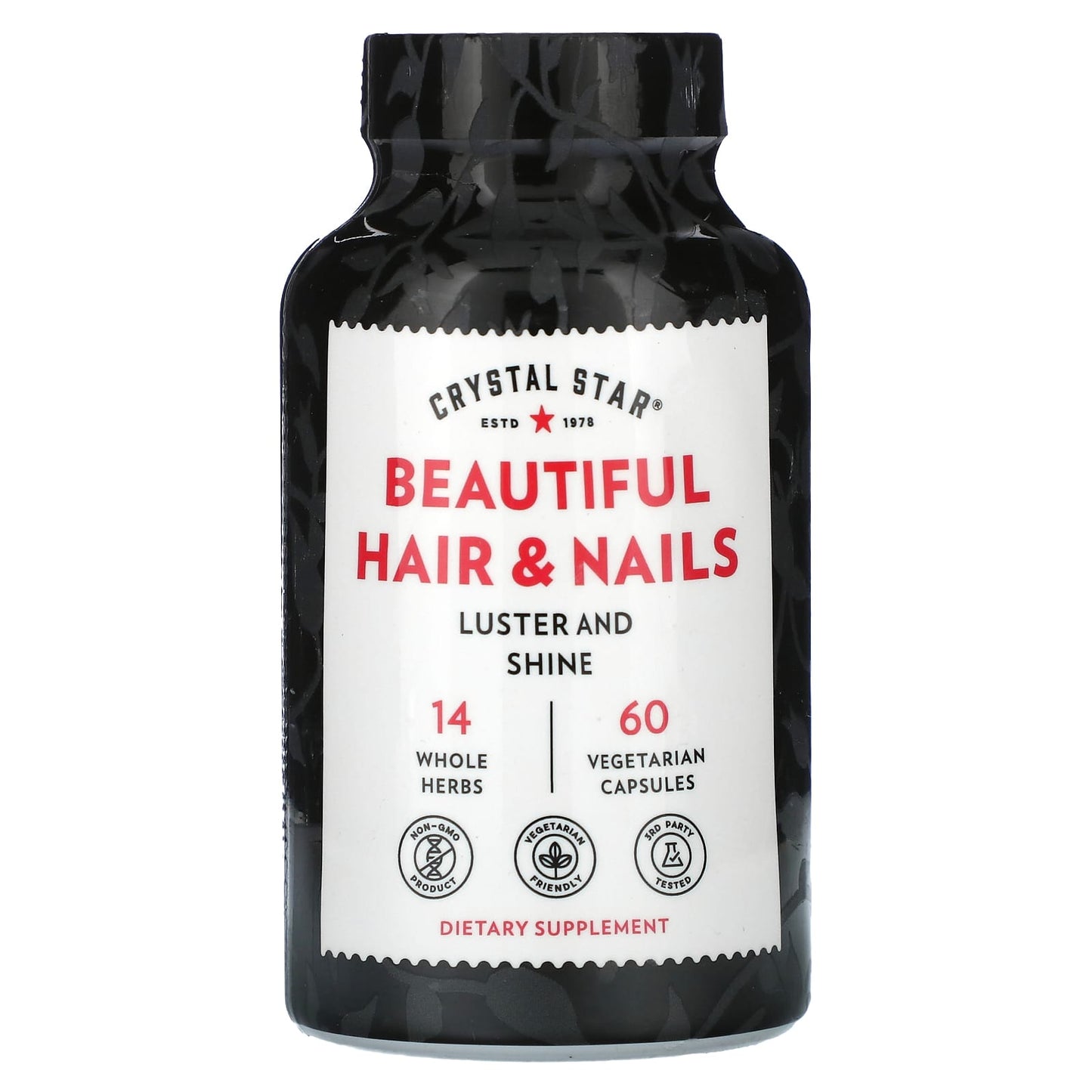 Crystal Star-Beautiful Hair & Nails-60 Vegetarian Capsules