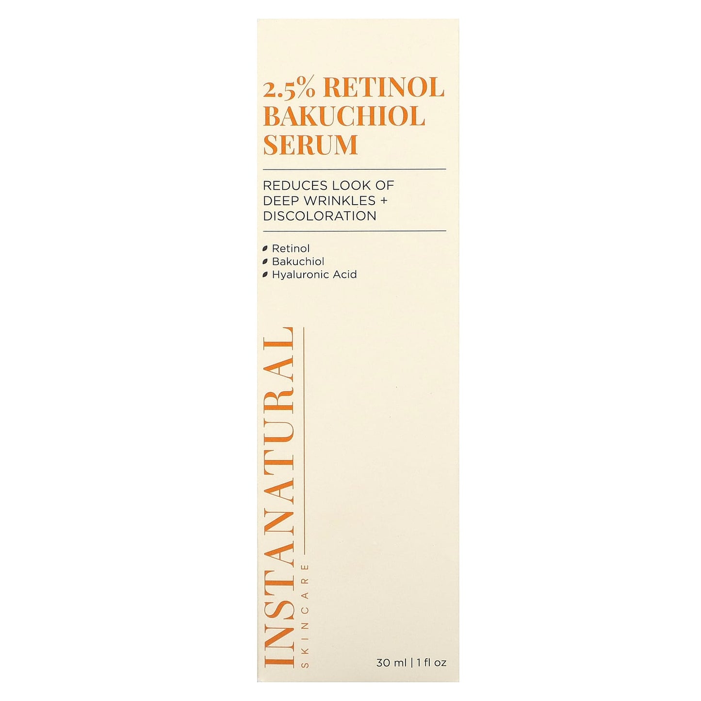 InstaNatural, 2.5% Retinol Bakuchiol Serum, 1 fl oz (30 ml)