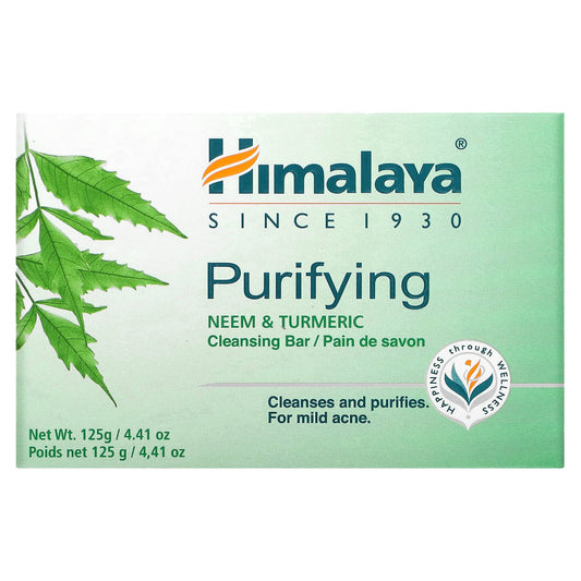 Himalaya-Purifying Cleansing Bar Soap-Neem & Turmeric-4.41 oz (125 g)