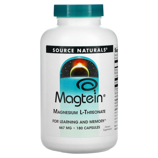 Source Naturals-Magtein-Magnesium L-Threonate-667 mg-180 Capsules