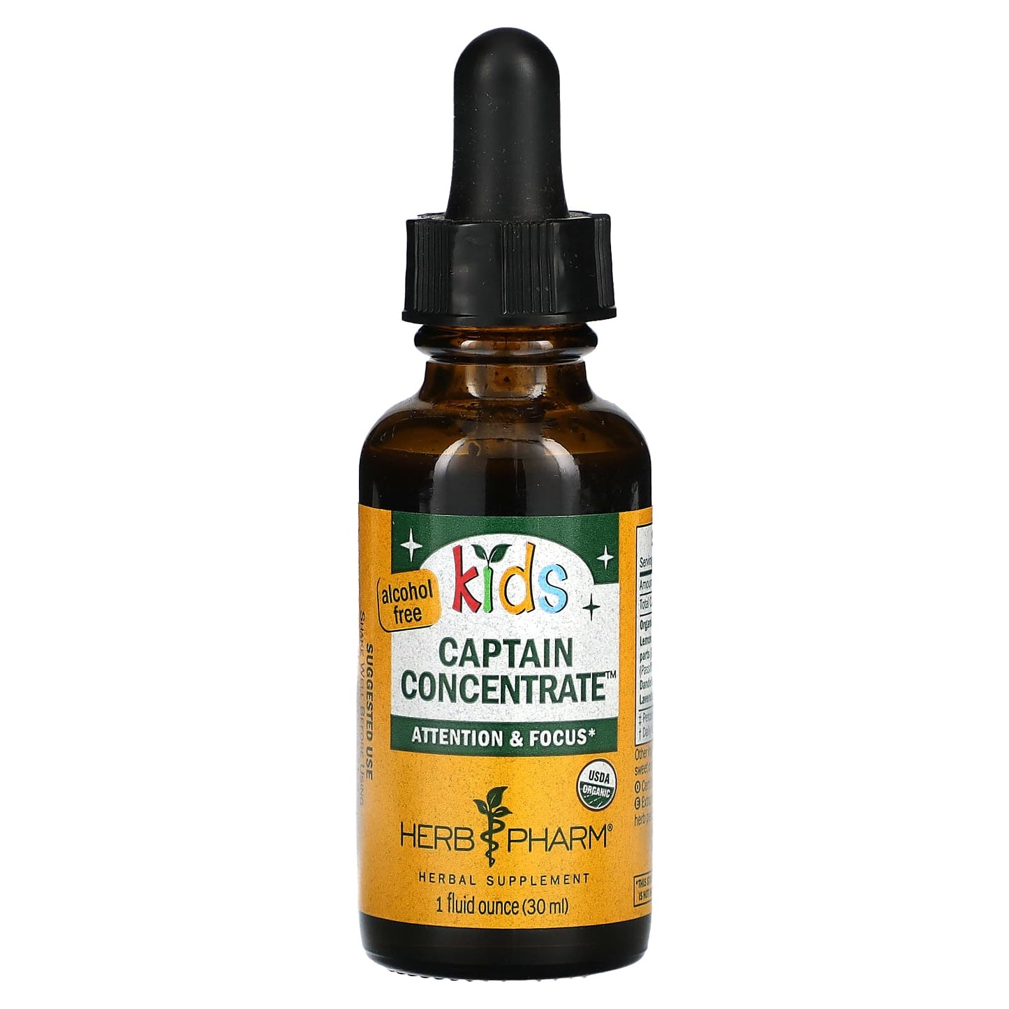 Herb Pharm-Kid's-Captain Concentrate-Alcohol Free-1 fl oz (30 ml)