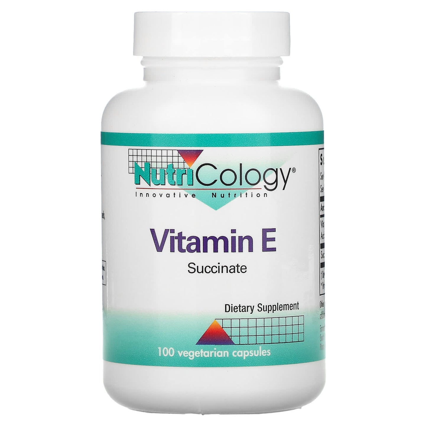 Nutricology-Vitamin E Succinate-100 Vegetarian Capsules