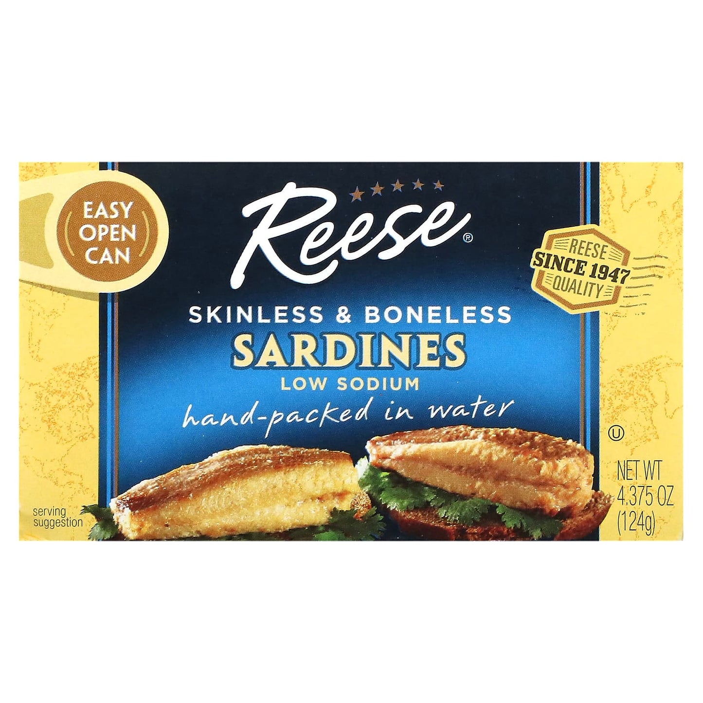 Reese-Skinless & Boneless Sardines-4.375 oz (124 g)