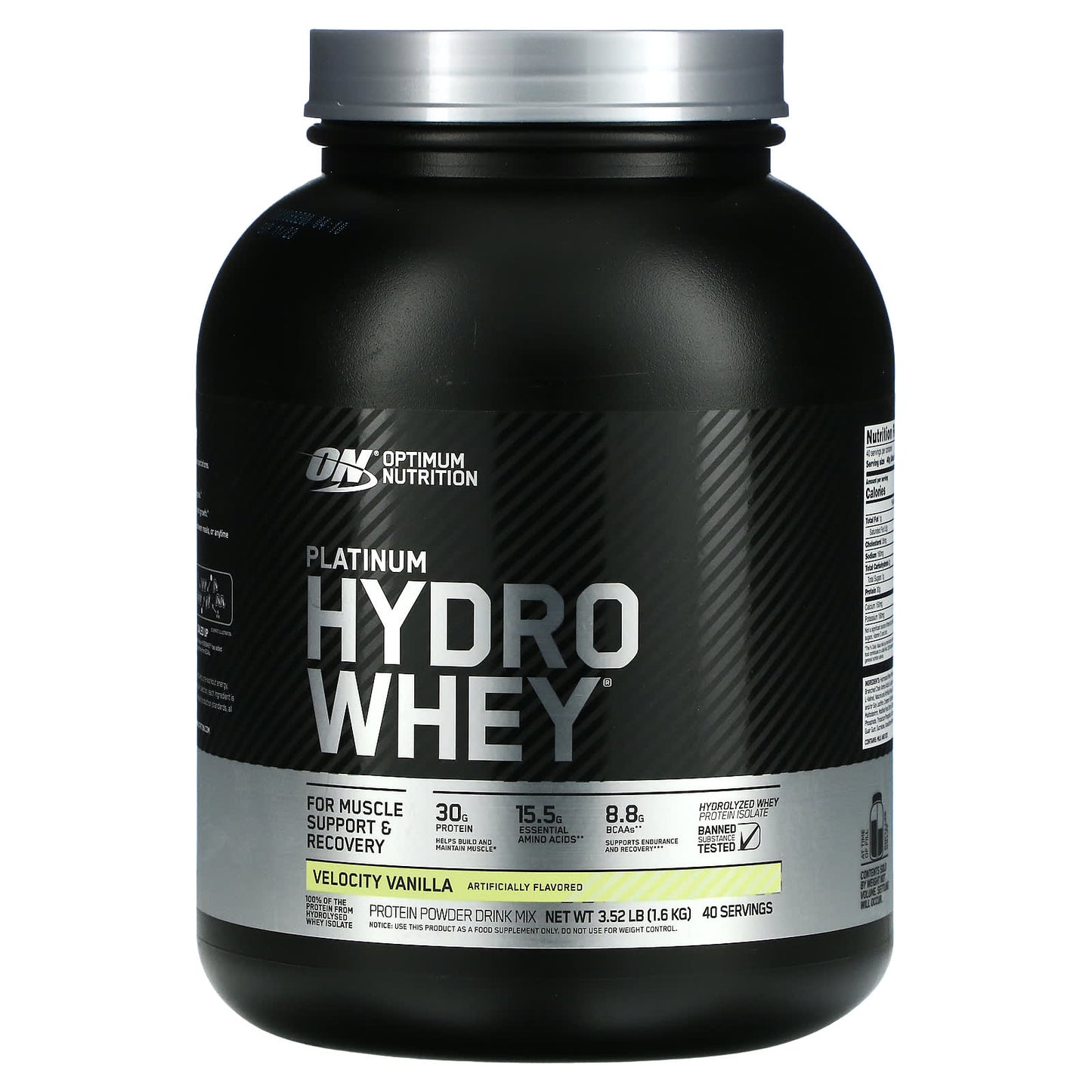 Optimum Nutrition-Platinum Hydro Whey-Velocity Vanilla-3.52 lb (1.6 kg)