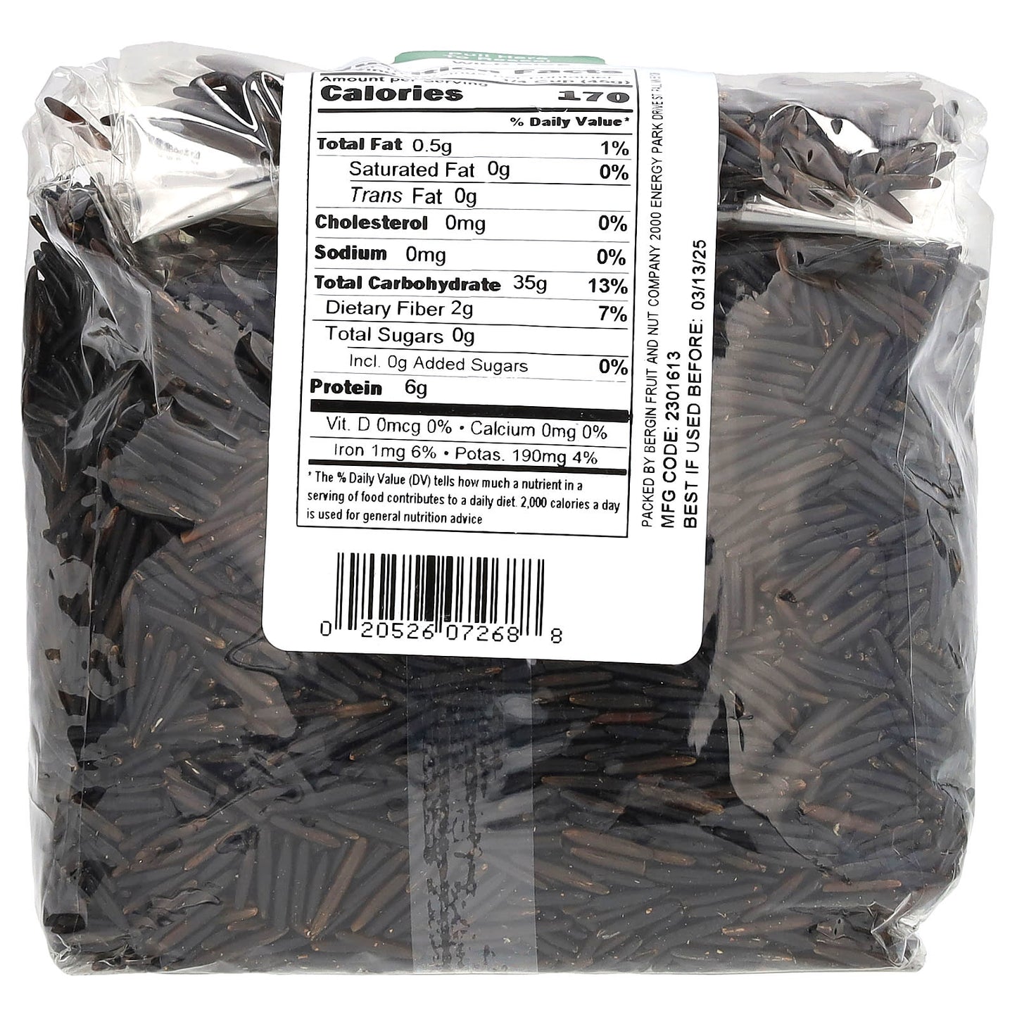 Bergin Fruit and Nut Company, Wild Rice, 16 oz (454 g)