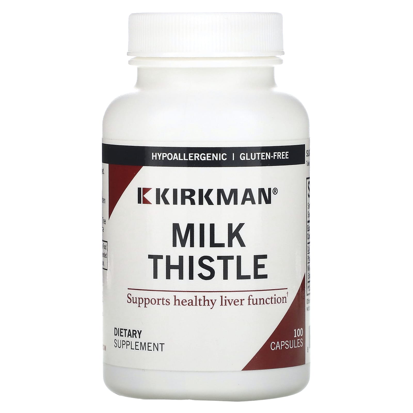 Kirkman Labs-Milk Thistle-100 Capsules