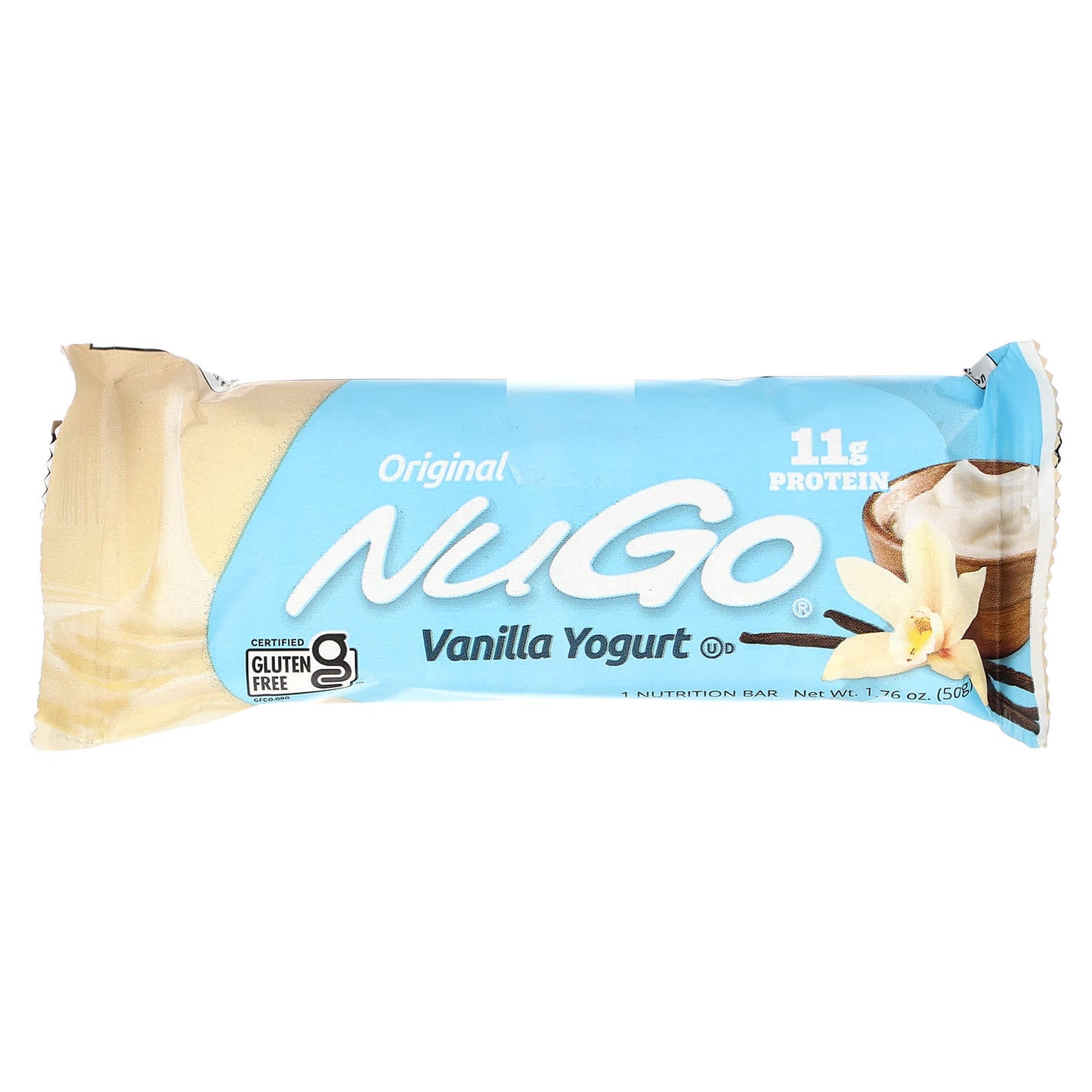 NuGo Nutrition, Original Bar, Vanilla Yogurt, 15 Bars, 1.76 oz (50 g) Each