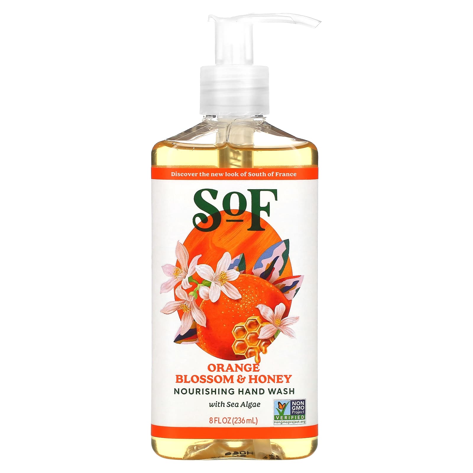 SoF-Nourishing Hand Wash-Orange Blossom & Honey-8 fl oz (236 ml)