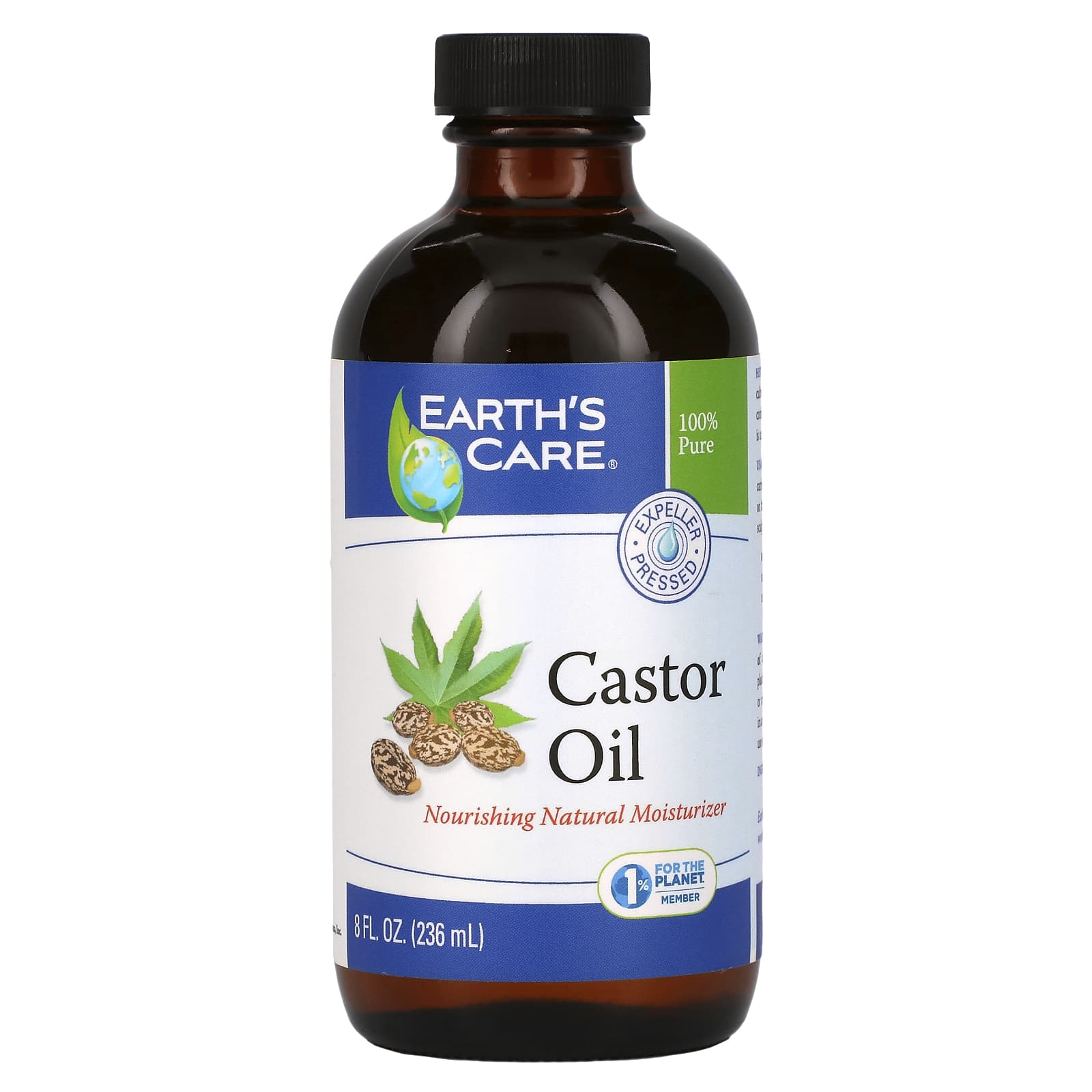 Earth's Care-Castor Oil-8 fl oz (236 ml)