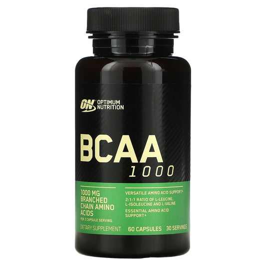 Optimum Nutrition-BCAA 1000-1,000 mg-60 Capsules (500 mg per Capsule)