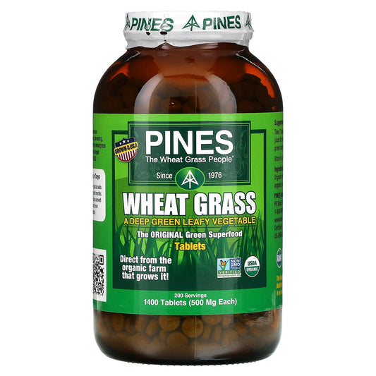 Pines International-Wheat Grass-500 mg-1,400 Tablets