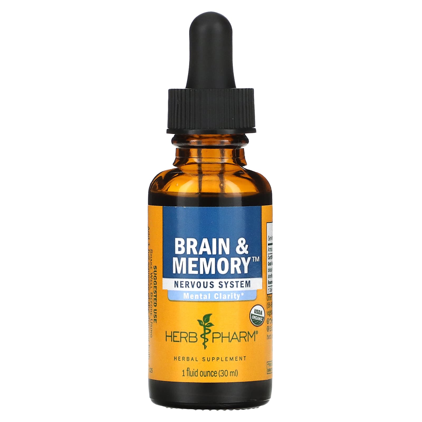 Herb Pharm-Brain & Memory-Nervous System-1 fl oz (30 ml)