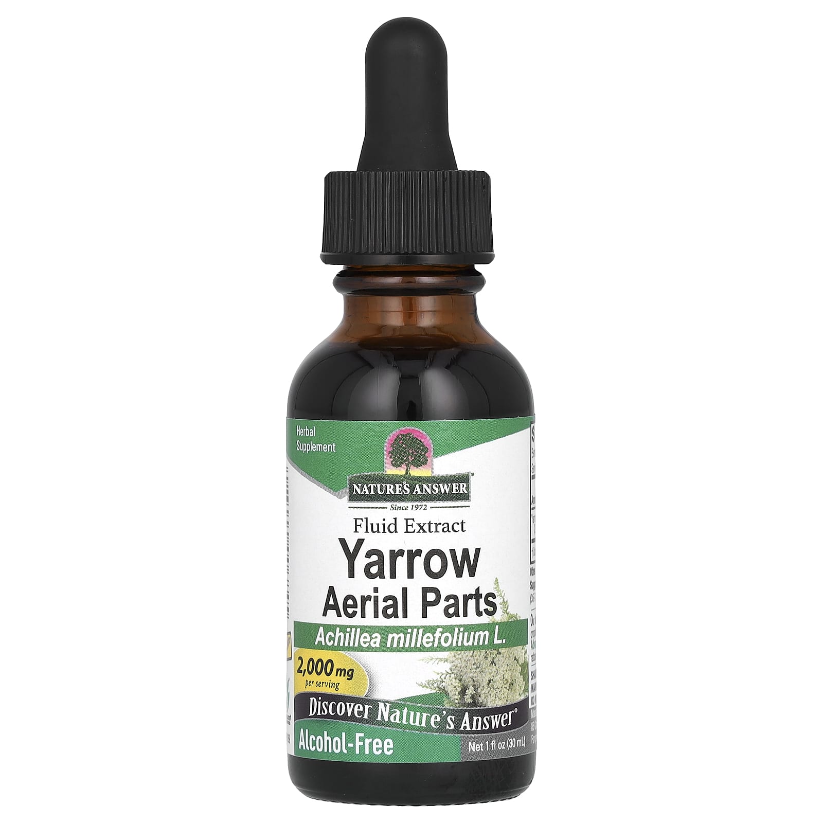 Nature's Answer-Yarrow Aerial Parts-Alcohol-Free-2,000 mg-1 fl oz (30 ml)