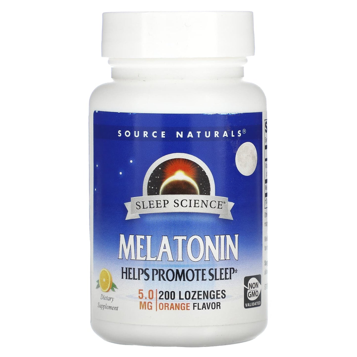 Source Naturals-Melatonin-Orange-5 mg-200 Lozenges