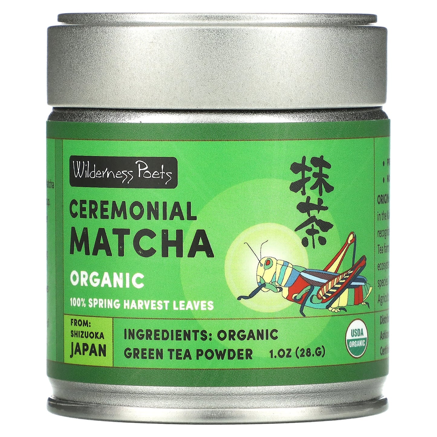 Wilderness Poets-Organic Ceremonial Matcha-1 oz (28 g)