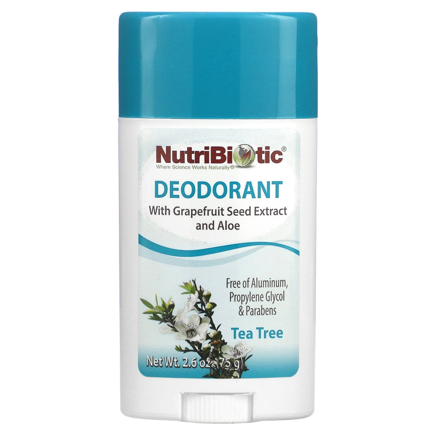 NutriBiotic-Deodorant-Tea Tree-2.6 oz (75 g)