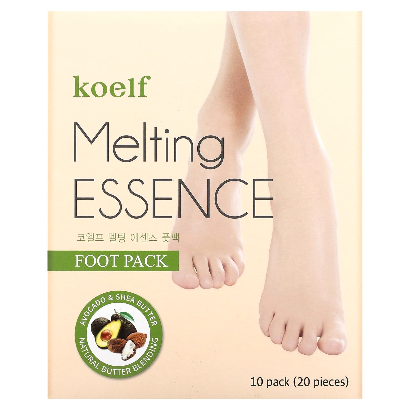 Koelf-Melting Essence Foot Pack-10 Pairs