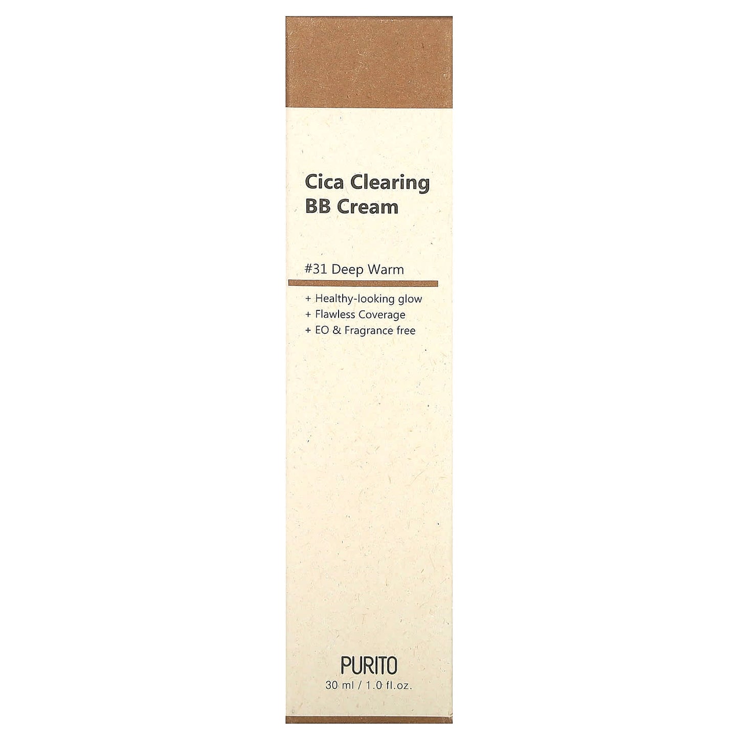 Purito, Cica Clearing BB Cream, 31 Deep Warm, 1 fl oz (30 ml)