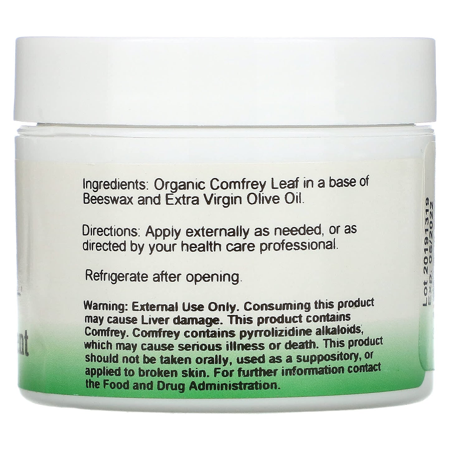 Christopher's Original Formulas, Comfrey Ointment, 2 fl oz (59 ml)