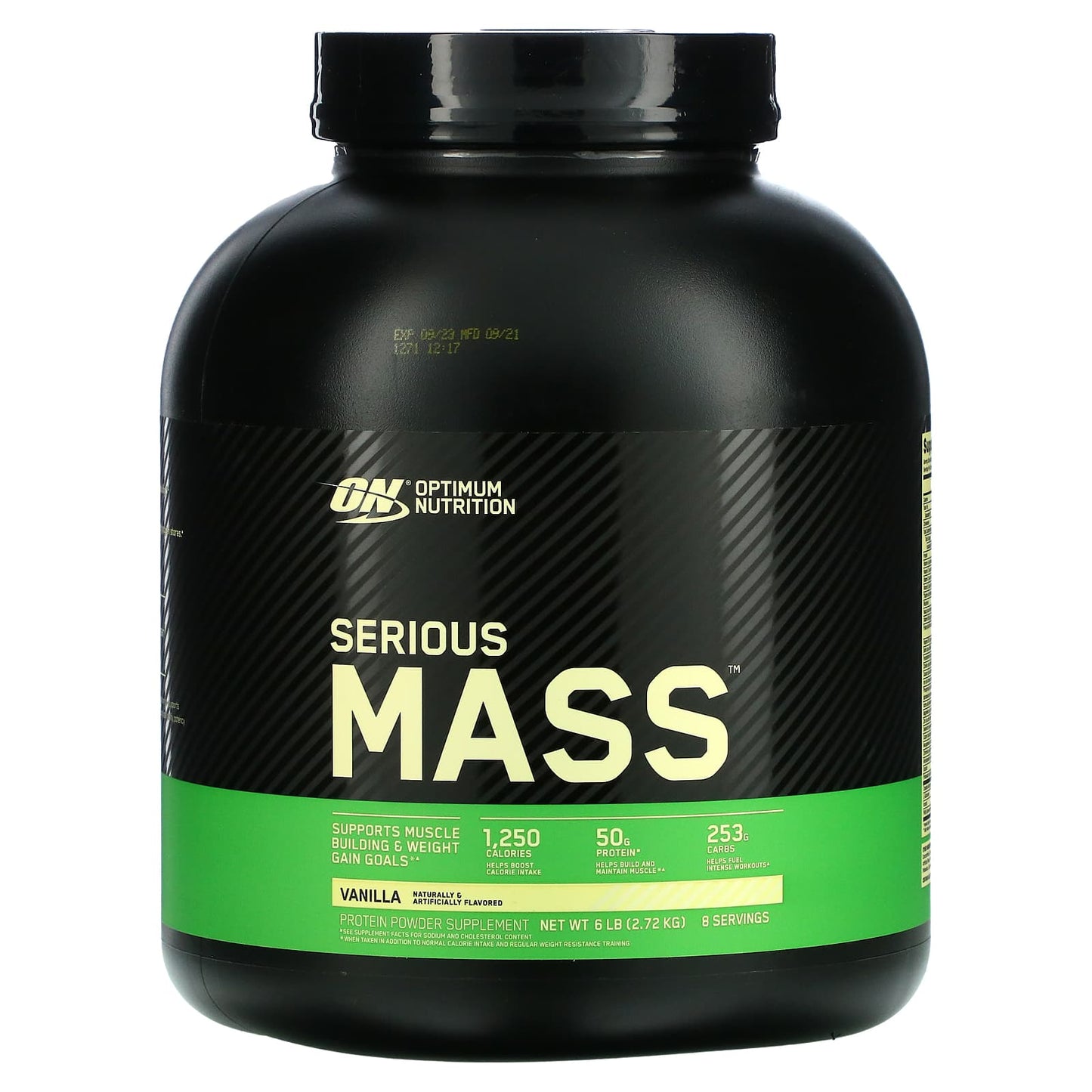 Optimum Nutrition-Serious Mass-Protein Powder Supplement-Vanilla-6 lb (2.72 kg)