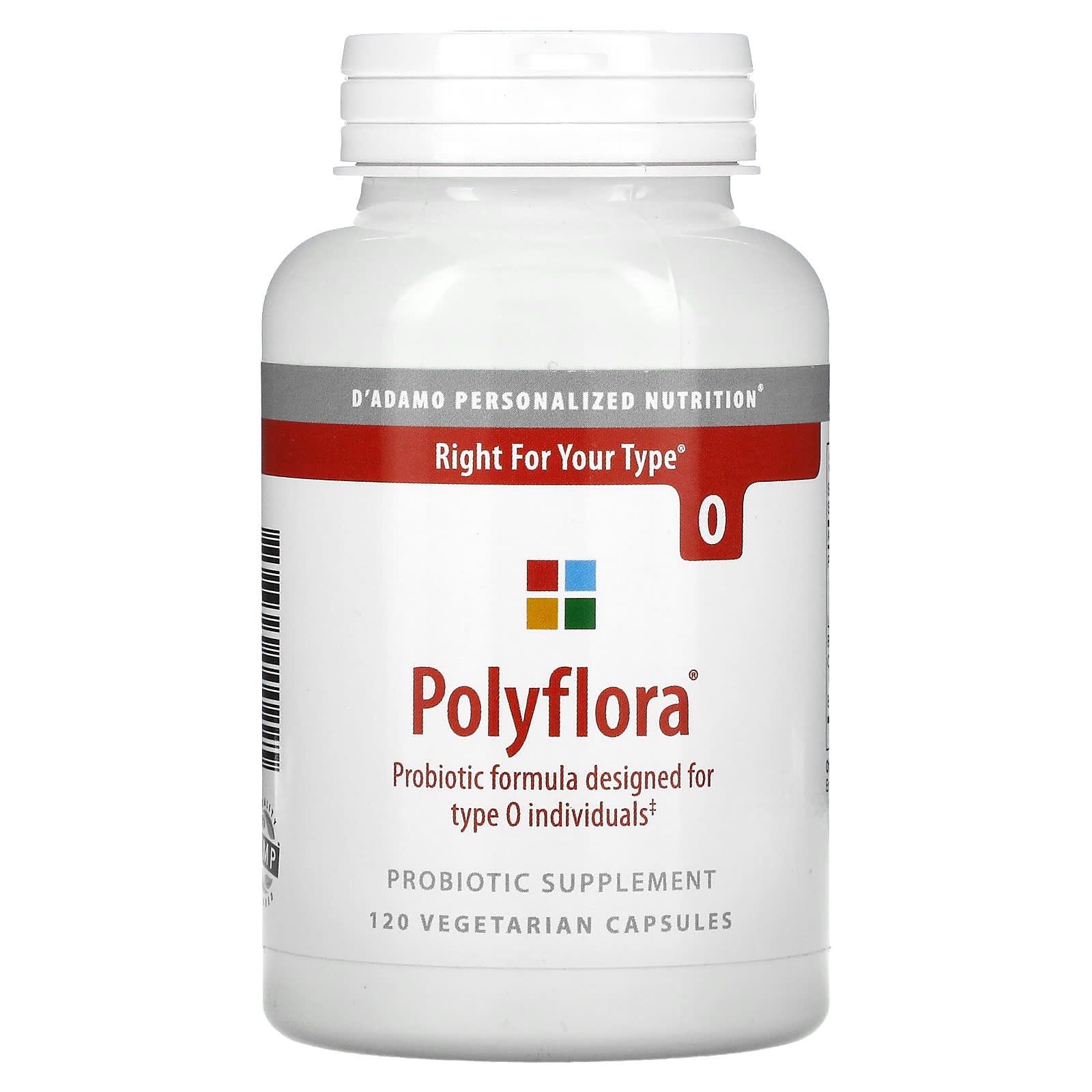 D'adamo-Polyflora-120 Vegetarian Capsules